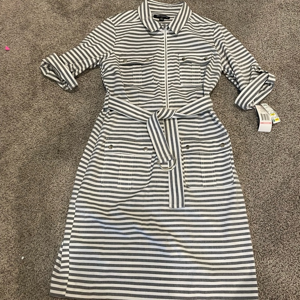 Brand new stripped dress size L